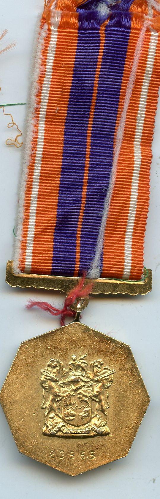 The South African Pro Patria Gilt Medal