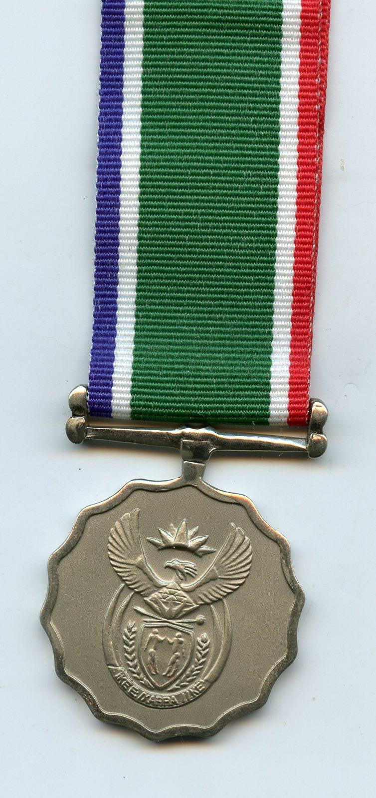South Africa The Medalje vir Troue Diens - Medal for Loyal Service