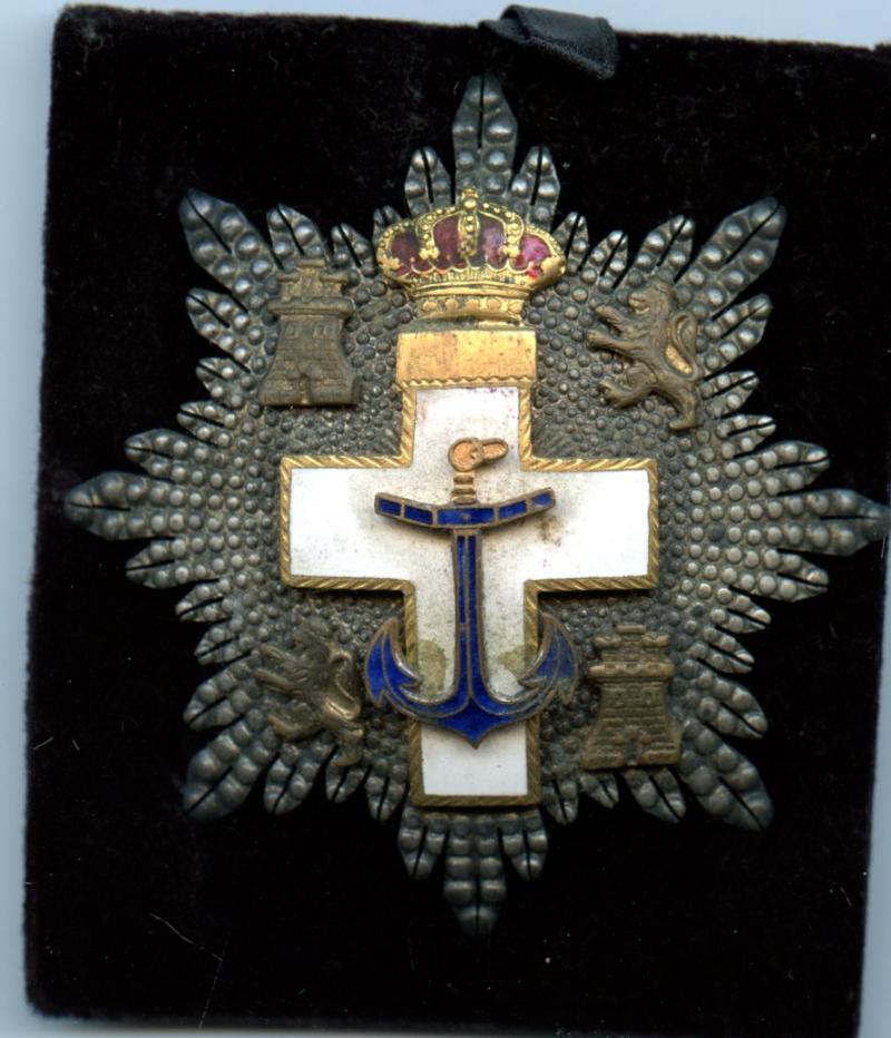 Spain: Order of Naval Merit Breast Star Medal