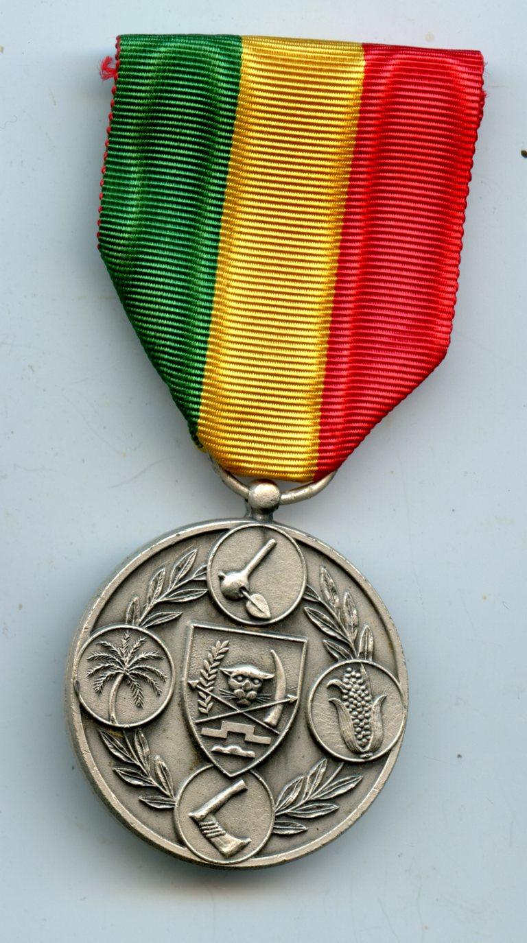 Zaire Merite Agricole Silver Medal