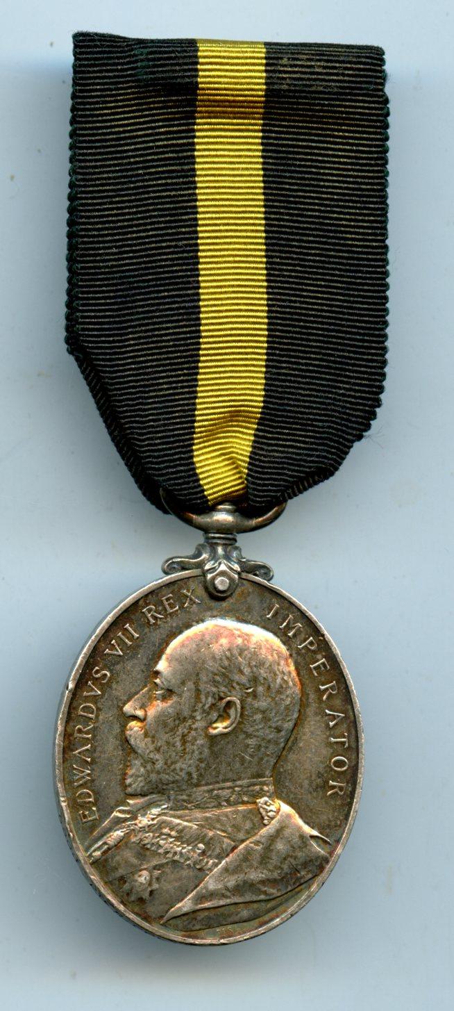 Territorial  Force Efficiency Medal Edward VII To Pte S Coltart,  5th Battalion Royal Scots Fusiliers