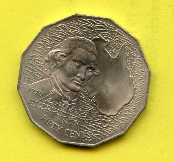 Australia 50 Cents Coin Dated 1970