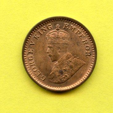 India-British  1/12  Anna  Coin Dated 1917