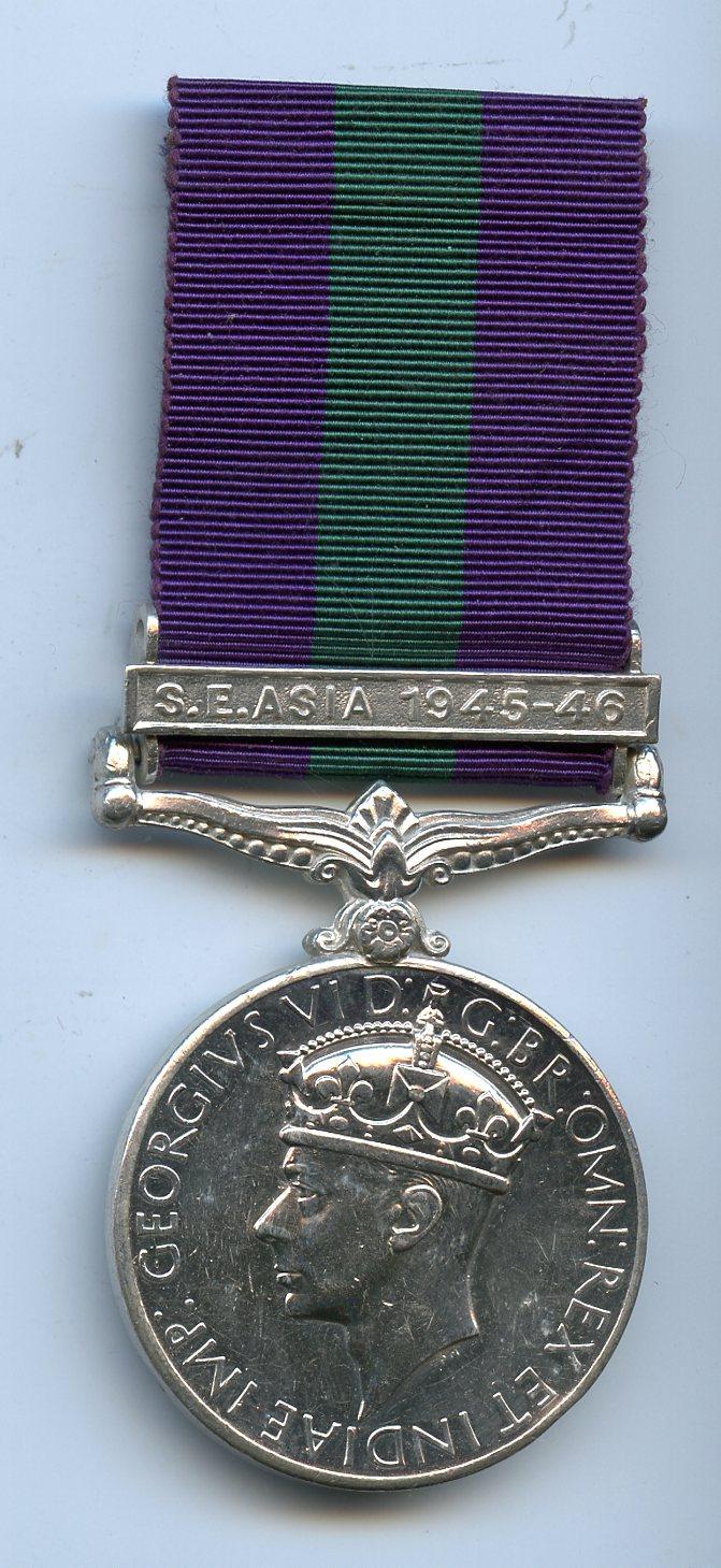 General Service Medal 1918-62 : S. E. Asia