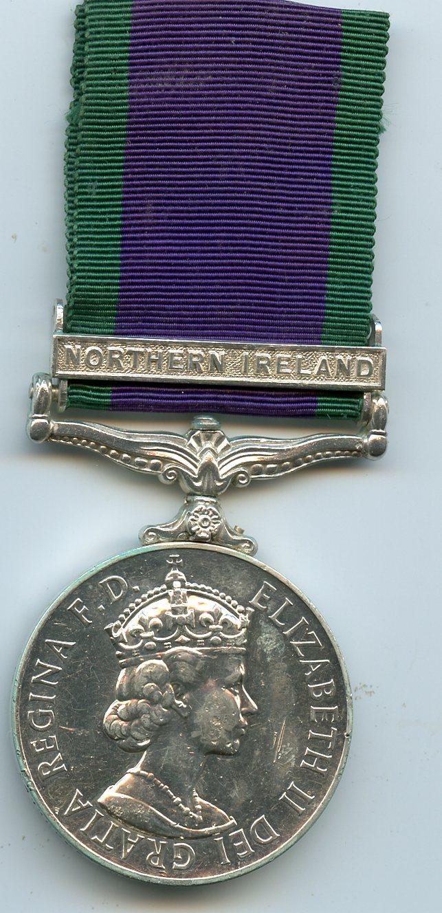 Campaign Service Medal 1962 1 Clasp Northern Ireland To Gunner in the Royal Artillery