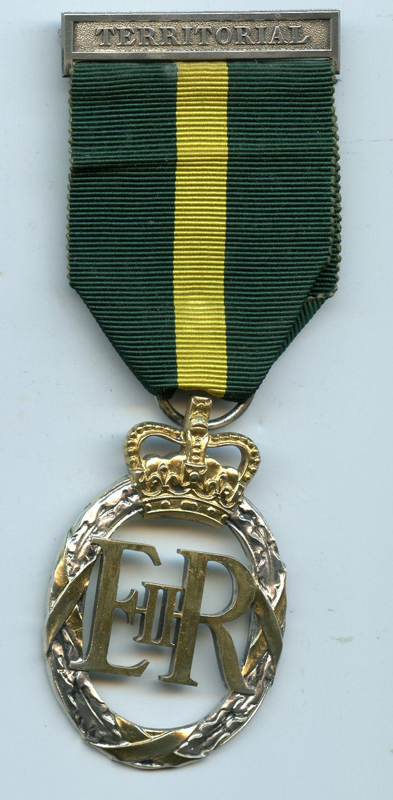 Territorial Efficiency Decoration, Medal Dated 1953