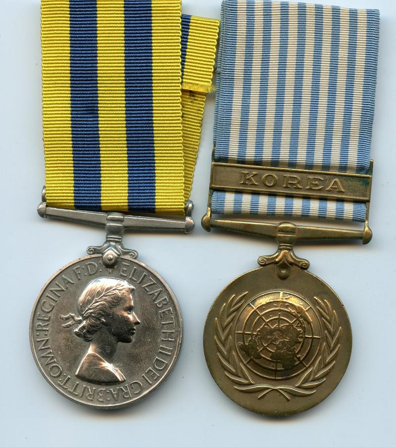Korean War Pair of Medals To Driver P McGrath, Royal Army Service Corps