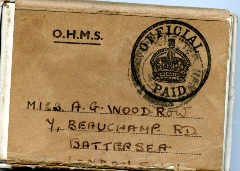 WW2 Boxed War Medal 1939-45 To Miss A. G. Woodrow, ATS Auxiliary Territorial Service