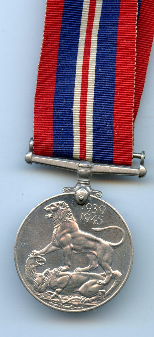 WW2 Boxed War Medal 1939-45 To Miss A. G. Woodrow, ATS Auxiliary Territorial Service