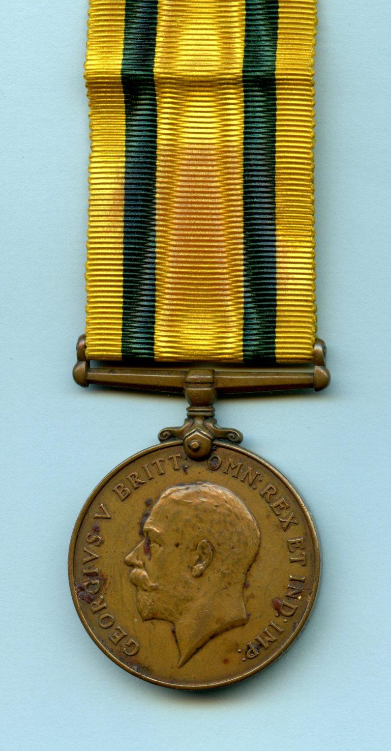 Territorial Force War Medal 1914-1918 To Cpl Robert R Cowan, Montgomeryshire Yeomanry