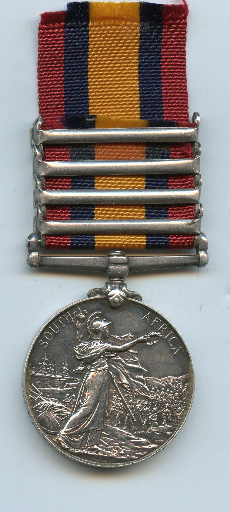 Queens South Africa Medal To Pte Robert Spiers, Royal Scots Fusiliers
