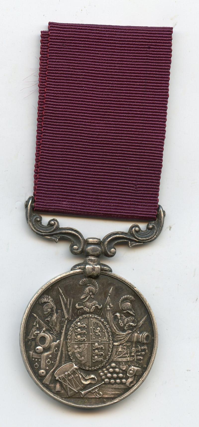 Army Long Service & Good Conduct Medal Victoria ; To Pte Charles Ault 1/21st Foot Royal Scots Fusiliers