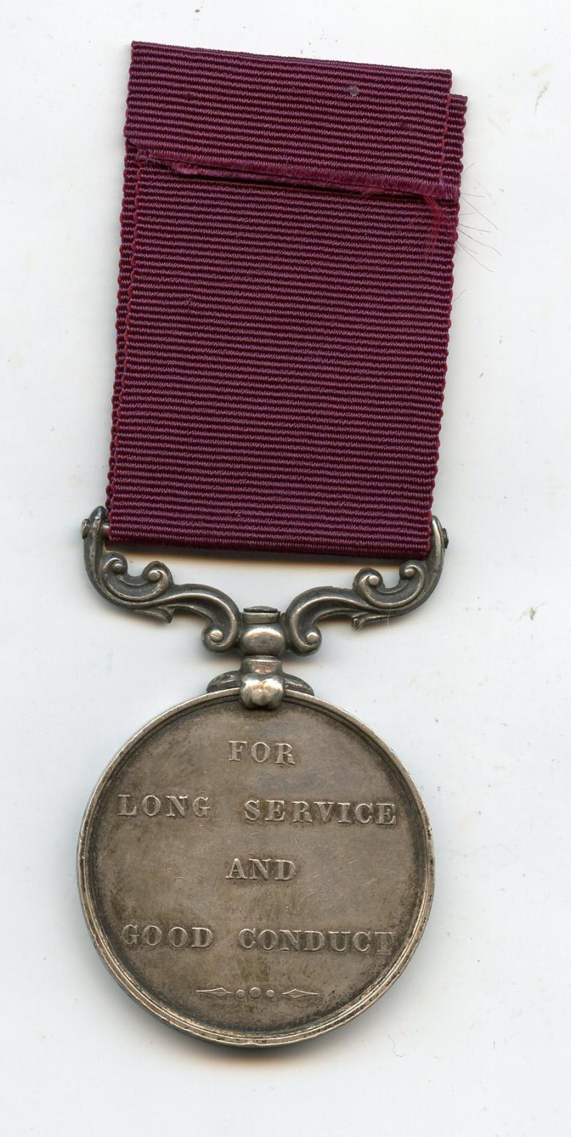 Army Long Service & Good Conduct Medal Victoria ; To Pte Charles Ault 1/21st Foot Royal Scots Fusiliers