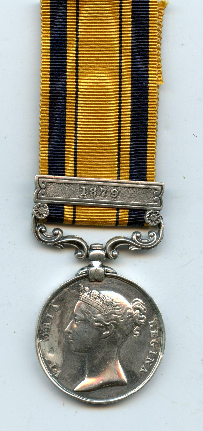 Zulu War South Africa 1877-79, Medal 1 clasp, 1879 To