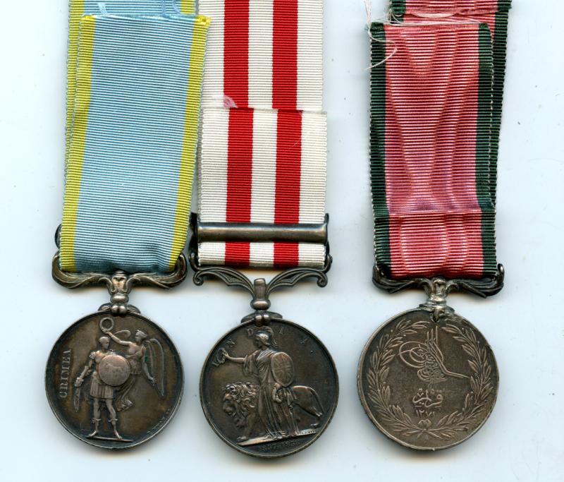 Crimea India Mutiny Group of Medals To Pte James Rollo, 71st Highland Light Infantry
