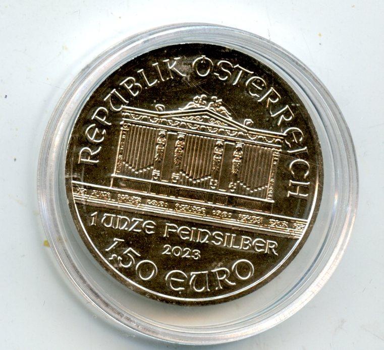 Austrian Philharmonic Silver One Ounce Coin Dated 2023