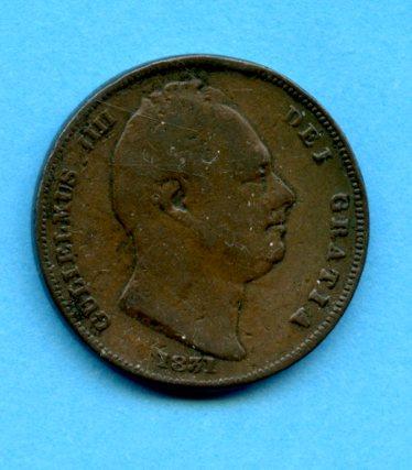 UK William IV 1831 Farthing Coin