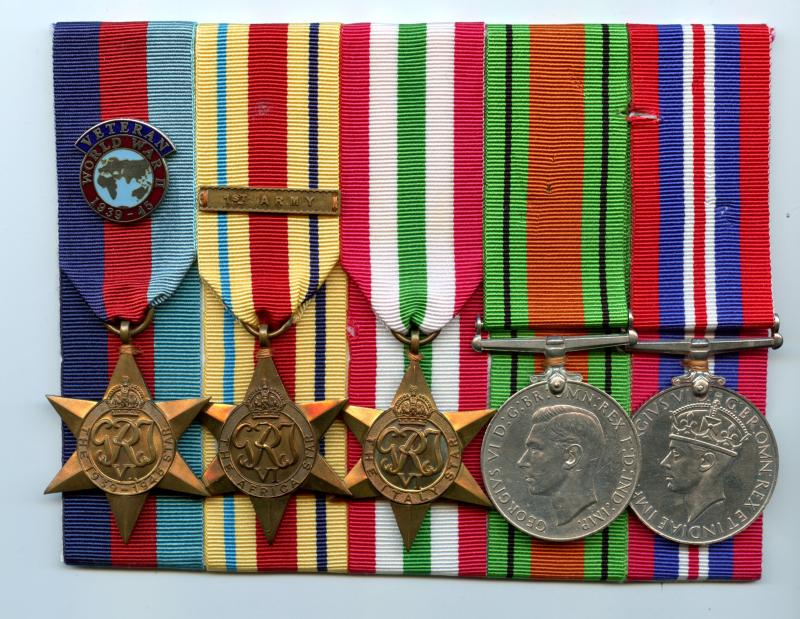 WW2 1st Army  Africa and Italy Medal Group
