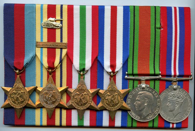 WW2 1st Army  Africa and Italy  France and Germany Medal Group